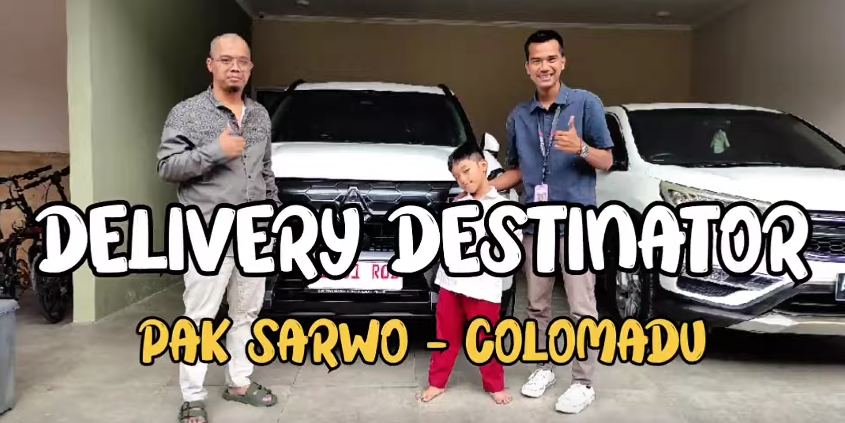 Serah Terima Mitsubishi Destinator Ultimate Premium CVT Putih kepada Pak Sarwo Adi di Malangjiwan, Colomadu, Karanganyar