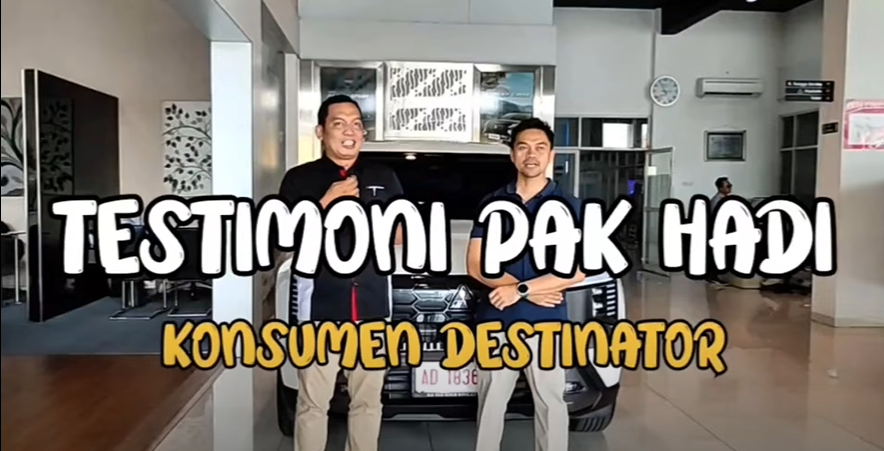 Testimoni Pak Hadi: Puas dengan Mitsubishi Destinator Ultimate Premium Putih di Mitsubishi Kartasura Solo