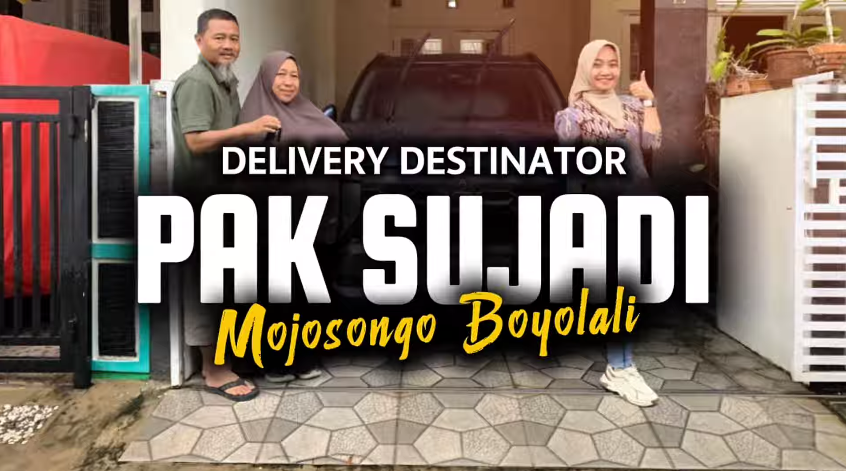 Serah terima Mitsubishi Destinator Premium biru di Boyolali