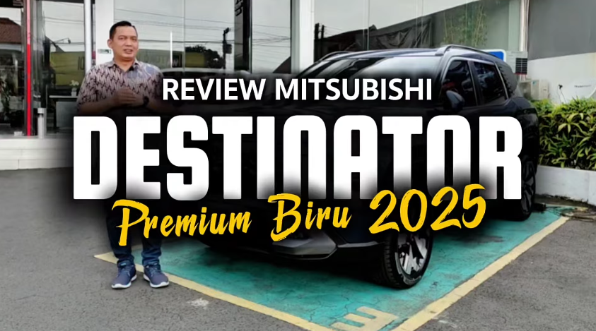 Review Mitsubishi Destinator Ultimate Premium CVT warna Biru Lunar Blue
