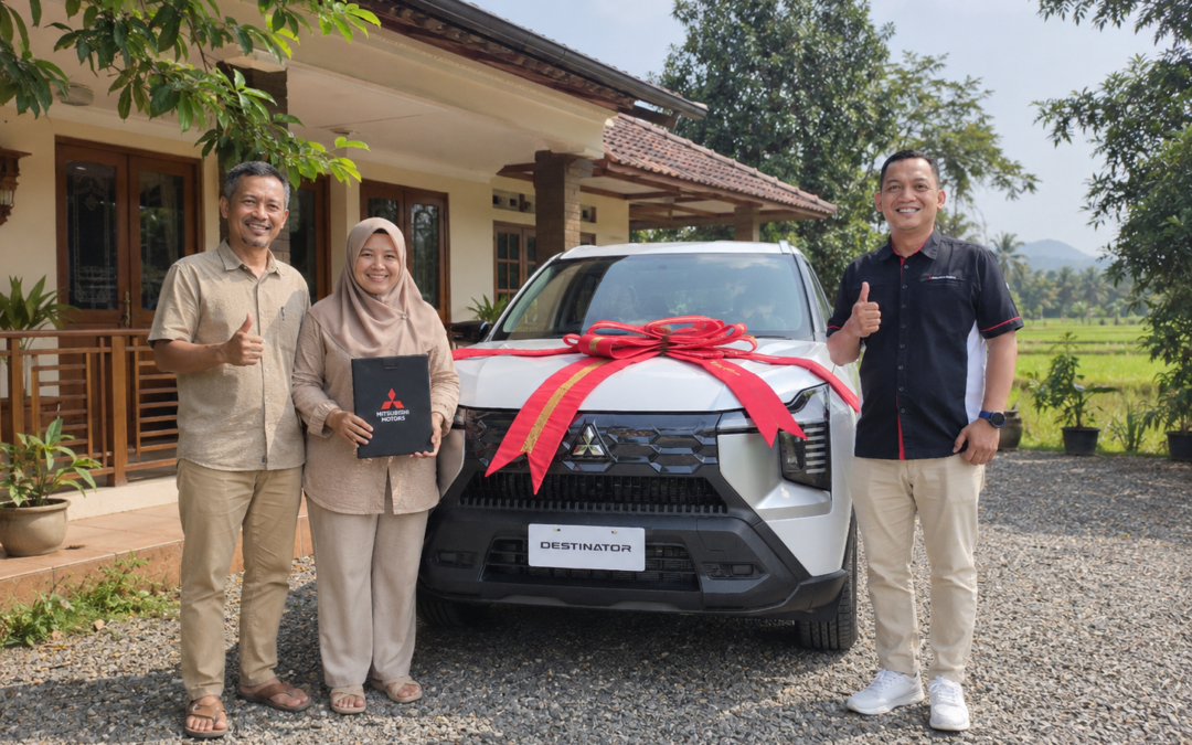 Pengiriman Mitsubishi Destinator Ultimate Putih ke Mas Arif di Sragen